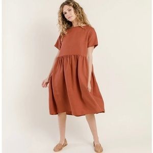 Tradlands Nico Dress Size M Rust